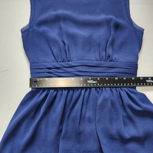 BCBGMaxAzria Rhea Sleeveless Peplum Sheath‎ Dress 0 Blue Depth Party Event - Picture 6 of 14